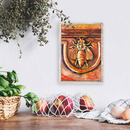 The Roman Bee Mini Framed Canvas