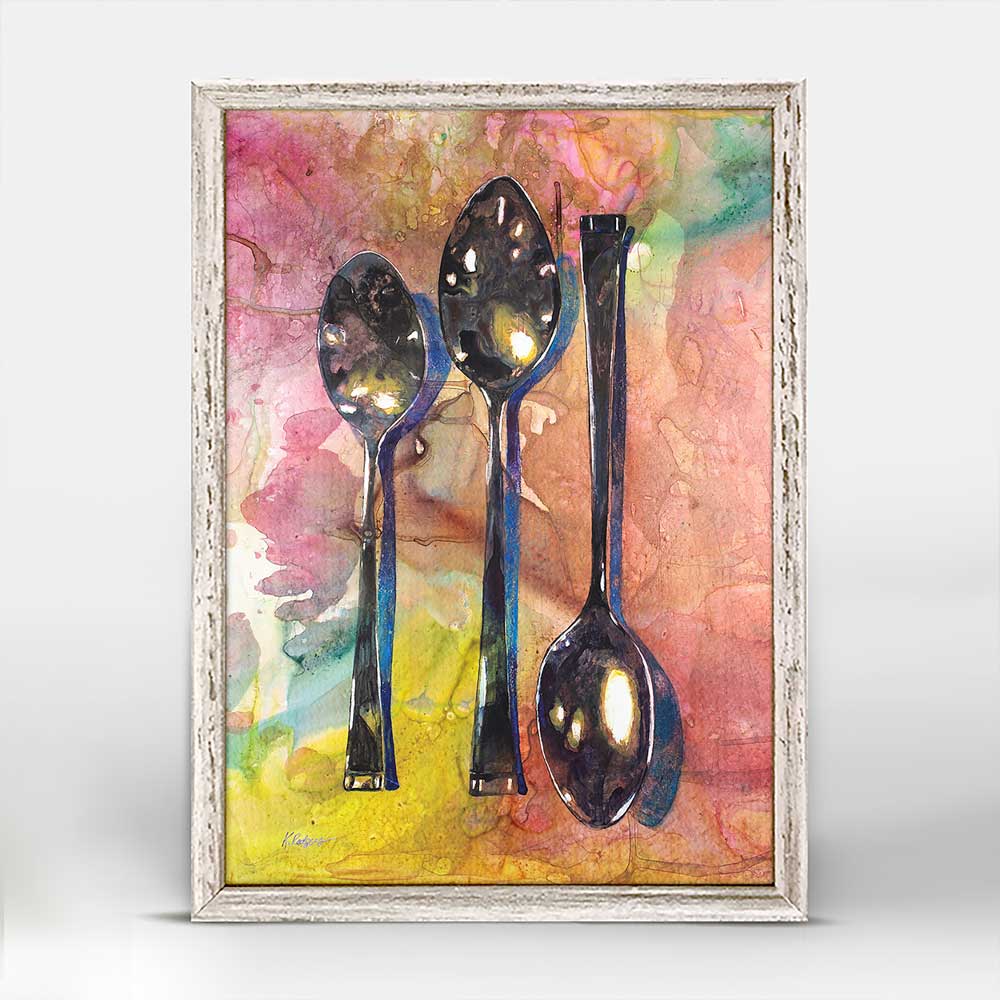 Fine Dining Tools Mini Framed Canvas - GreenBox Art