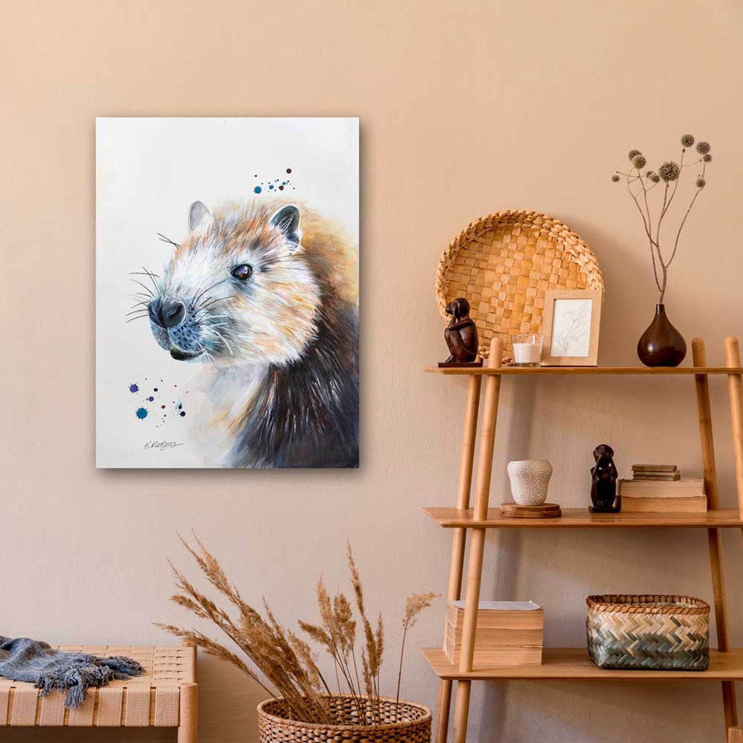 Nibbles Canvas Wall Art - GreenBox Art