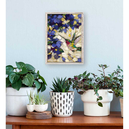Blue Violet Mini Framed Canvas - GreenBox Art