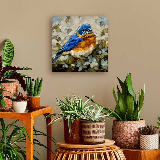 Bluebird Looking For A Reason Canvas Wall Art - GreenBox Art