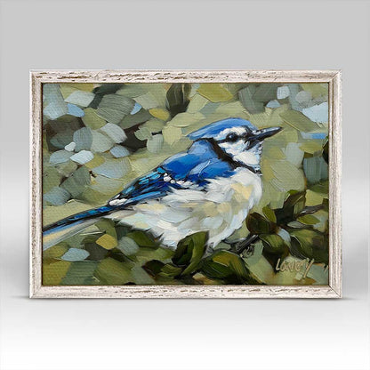 Bluejay Day Mini Framed Canvas - GreenBox Art