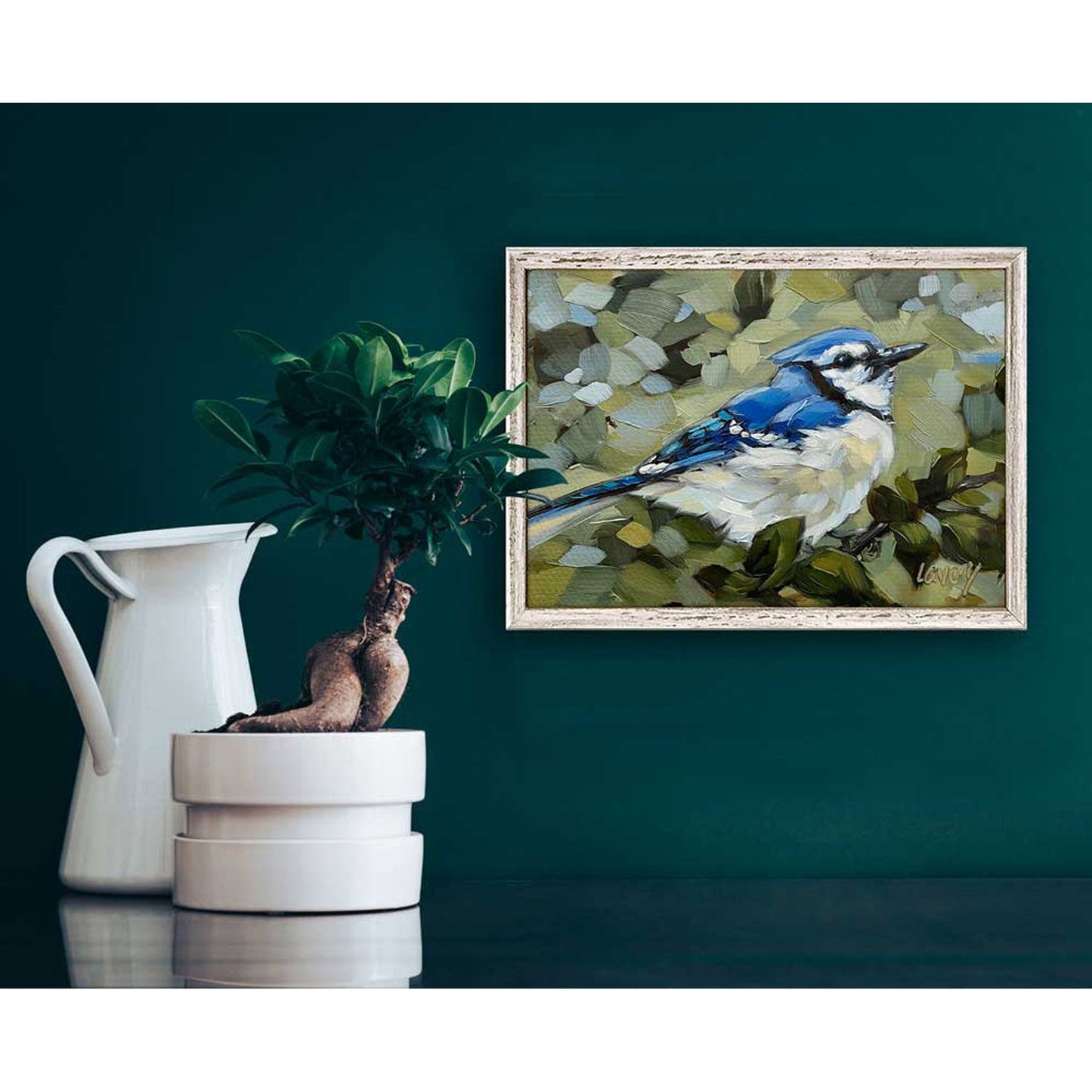 Bluejay Day Mini Framed Canvas - GreenBox Art