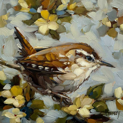 Carolina Wren Canvas Wall Art - GreenBox Art