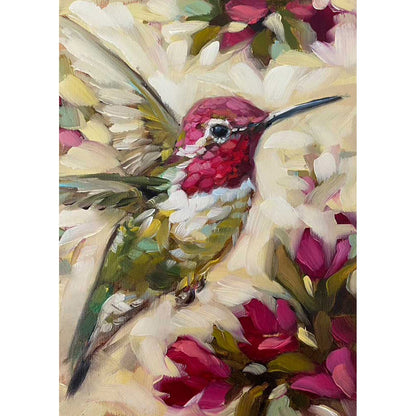 Hummingbird Love Canvas Wall Art - GreenBox Art