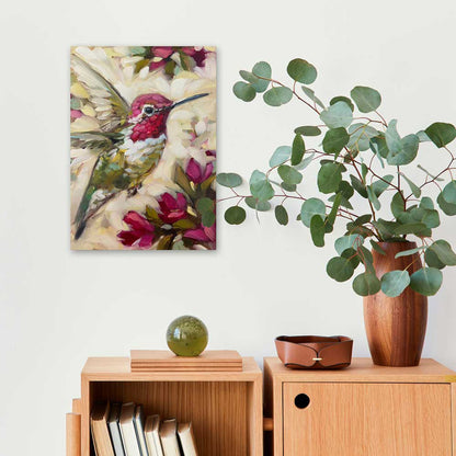 Hummingbird Love Canvas Wall Art - GreenBox Art