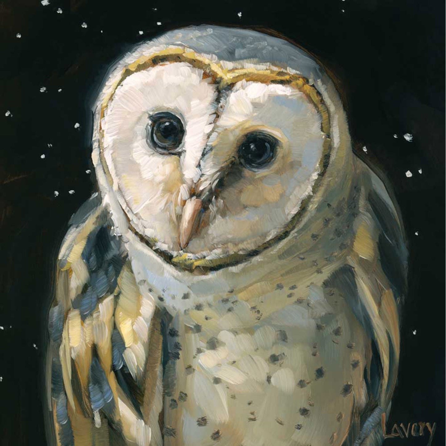 Look Of The Night Owl Canvas Wall Art