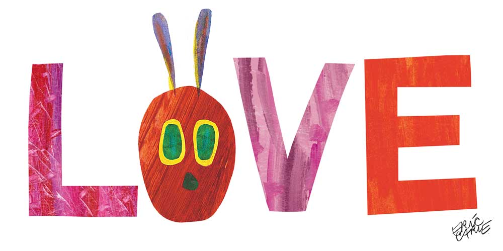 Eric Carle's Very Hungry Love Canvas Wall Art