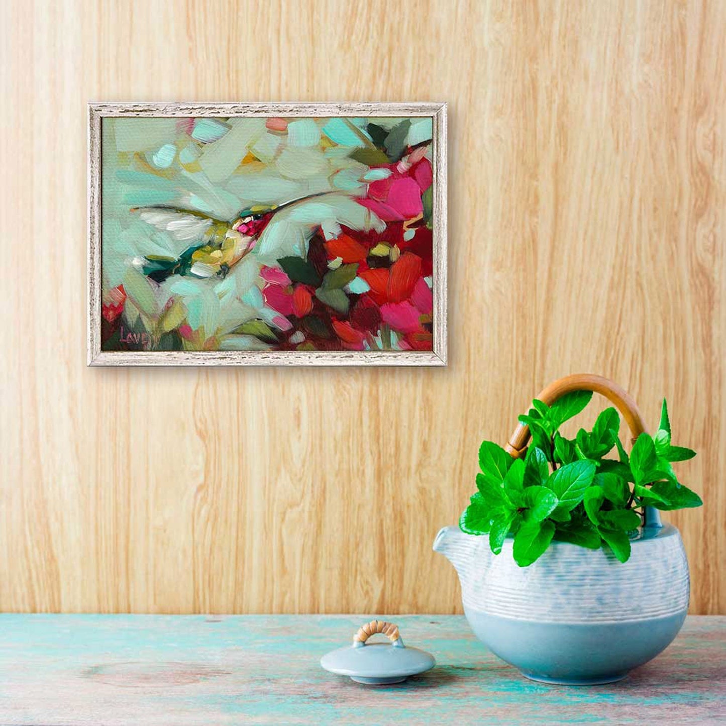 Pistachio Mini Framed Canvas - GreenBox Art