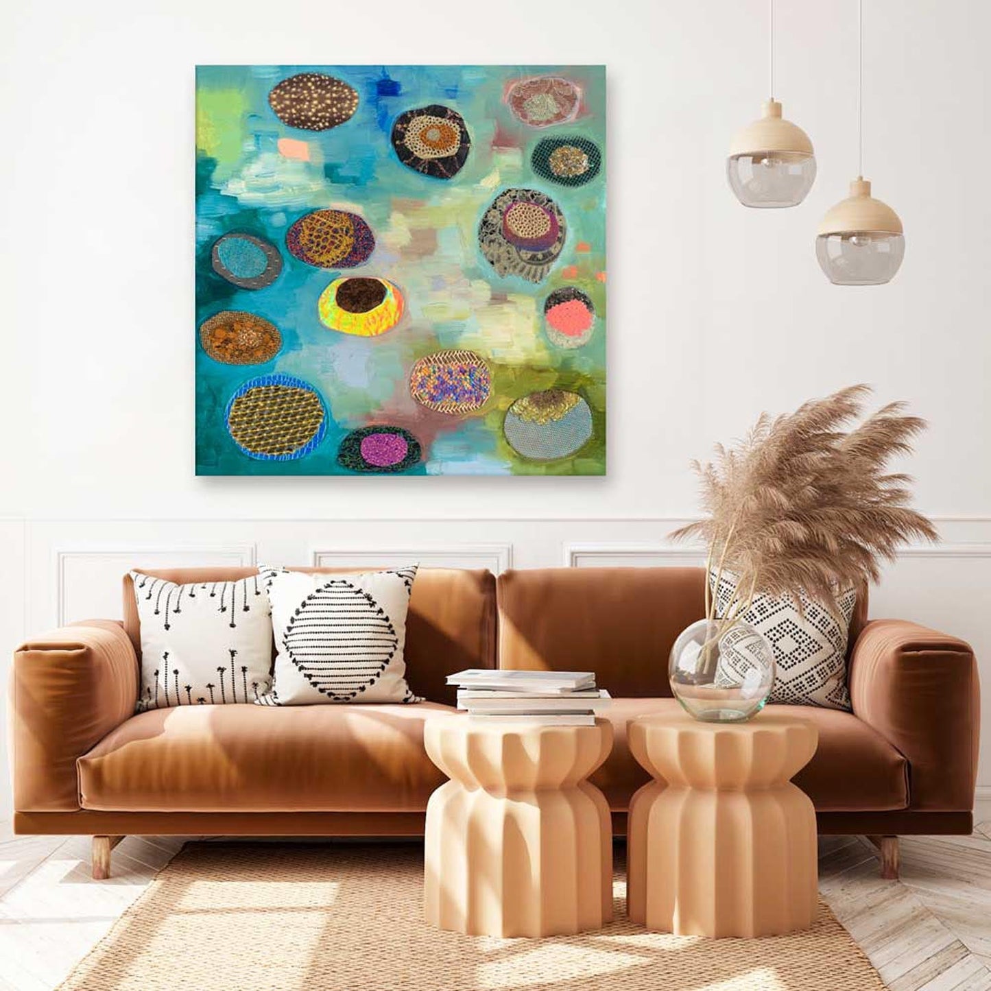 Bursts Of Color - III Canvas Wall Art - GreenBox Art