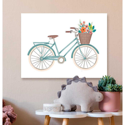 Summer Bicycle Canvas Wall Art