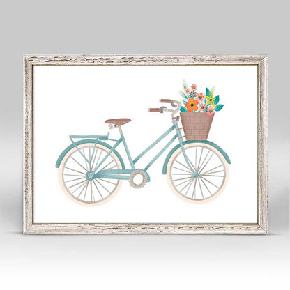Summer Bicycle Mini Framed Canvas