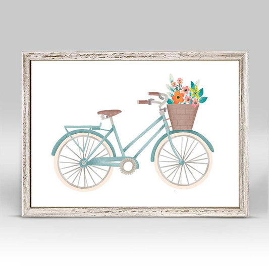 Summer Bicycle Mini Framed Canvas - GreenBox Art