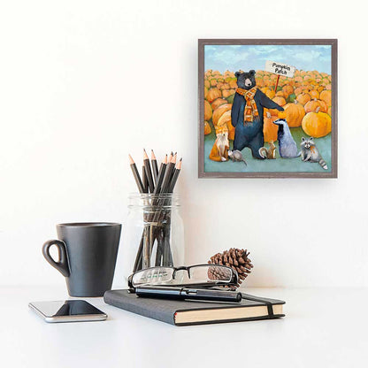 Fall - Pumpkin Patch Friends Mini Framed Canvas