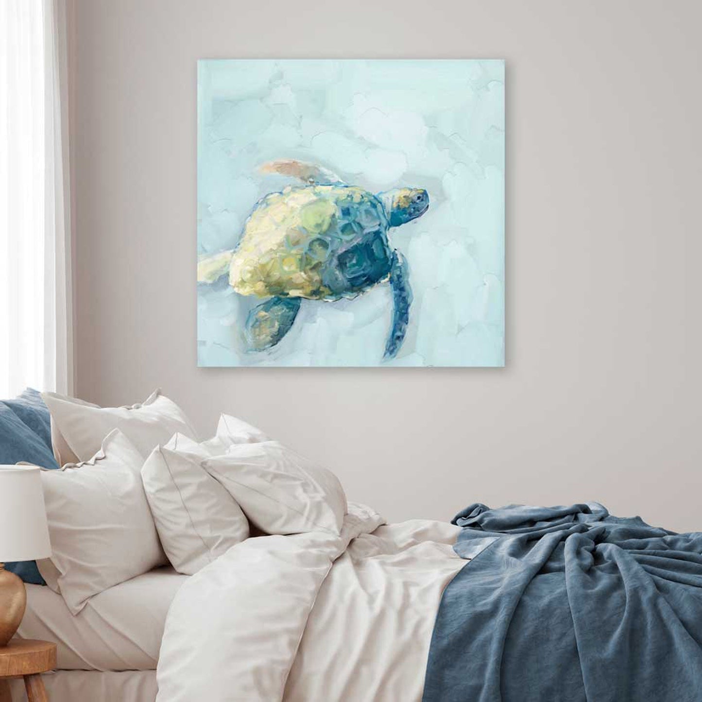 Dreamy Sea Turtle Canvas Wall Art