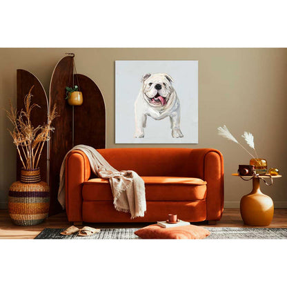 Best Friend - Good Boy Bulldog Canvas Wall Art