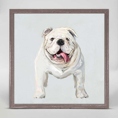 Best Friend - Good Boy Bulldog Mini Framed Canvas