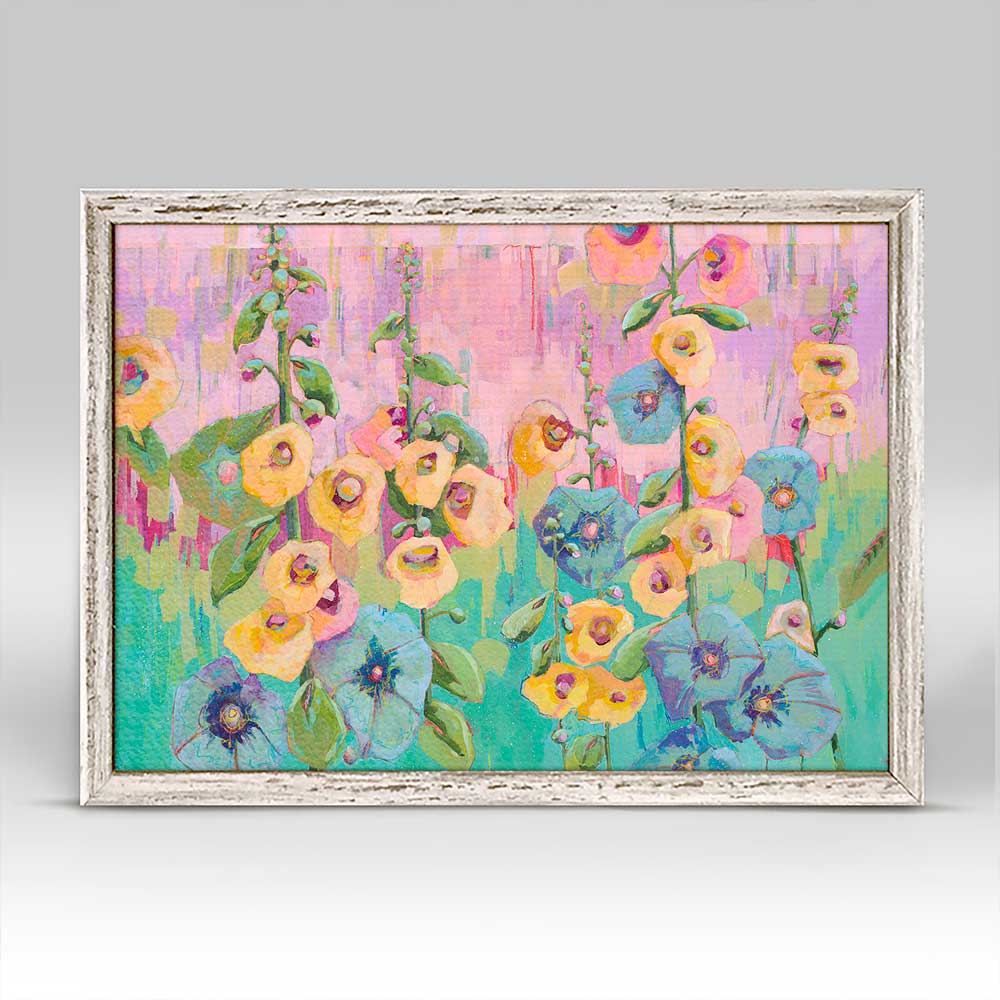 She's Out Back In The Garden Mini Framed Canvas - GreenBox Art