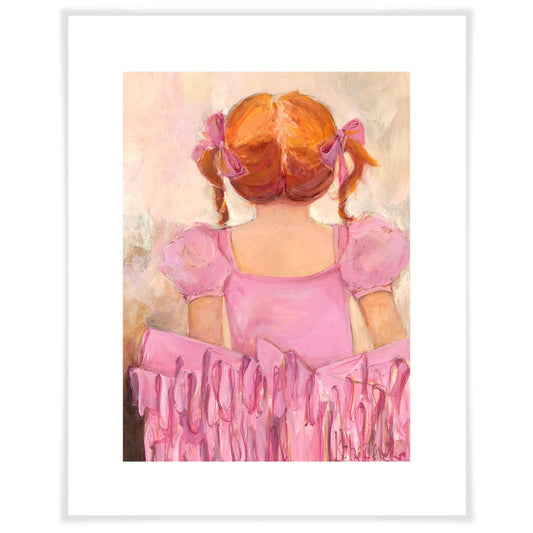 Angelic Ballerina - Red Hair Art Prints