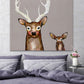 Frosted Buck and Baby Canvas Wall Art