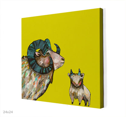 Billy and Billy Jr. Canvas Wall Art