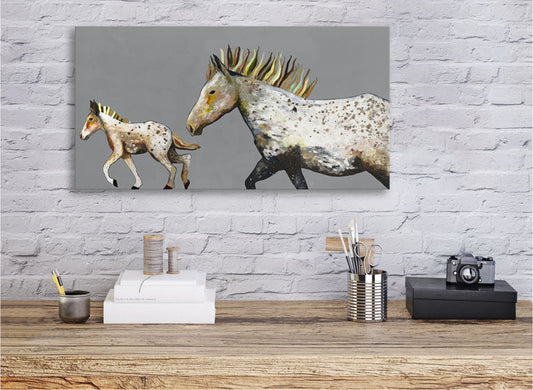 Speckled Pony Ride Canvas Wall Art - GreenBox Art