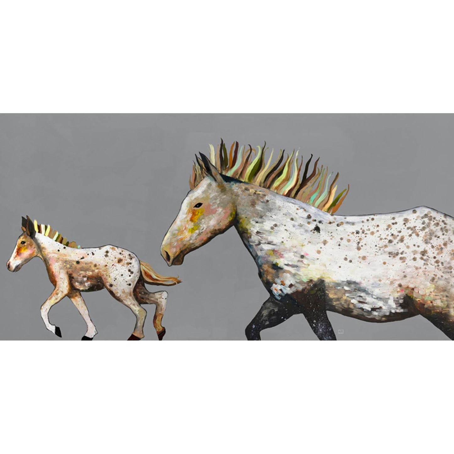 Speckled Pony Ride Canvas Wall Art
