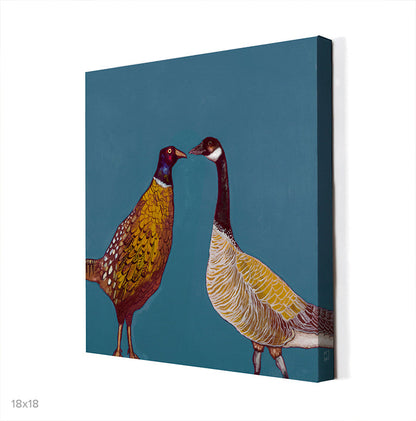 Pheasant & Goose Canvas Wall Art