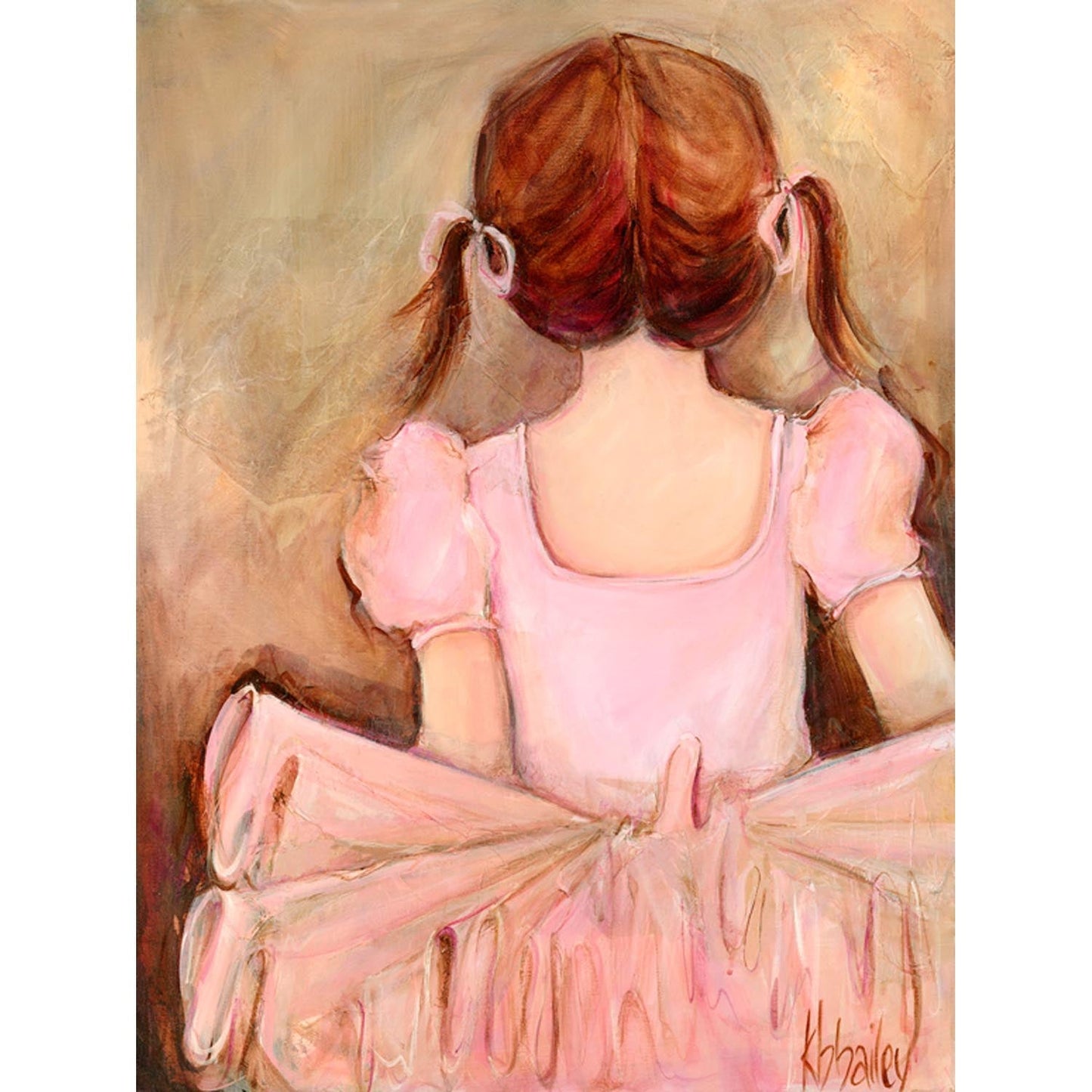 Sweet Ballerina - Brunette Canvas Wall Art