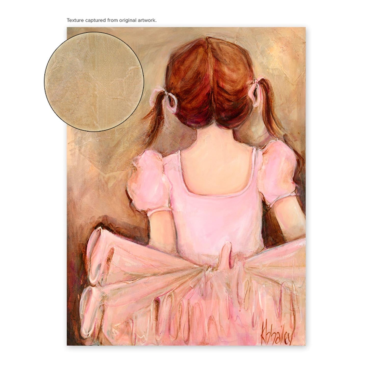 Sweet Ballerina - Brunette Canvas Wall Art