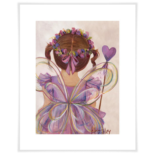 Little Fairy Princess - Brunette Art Prints