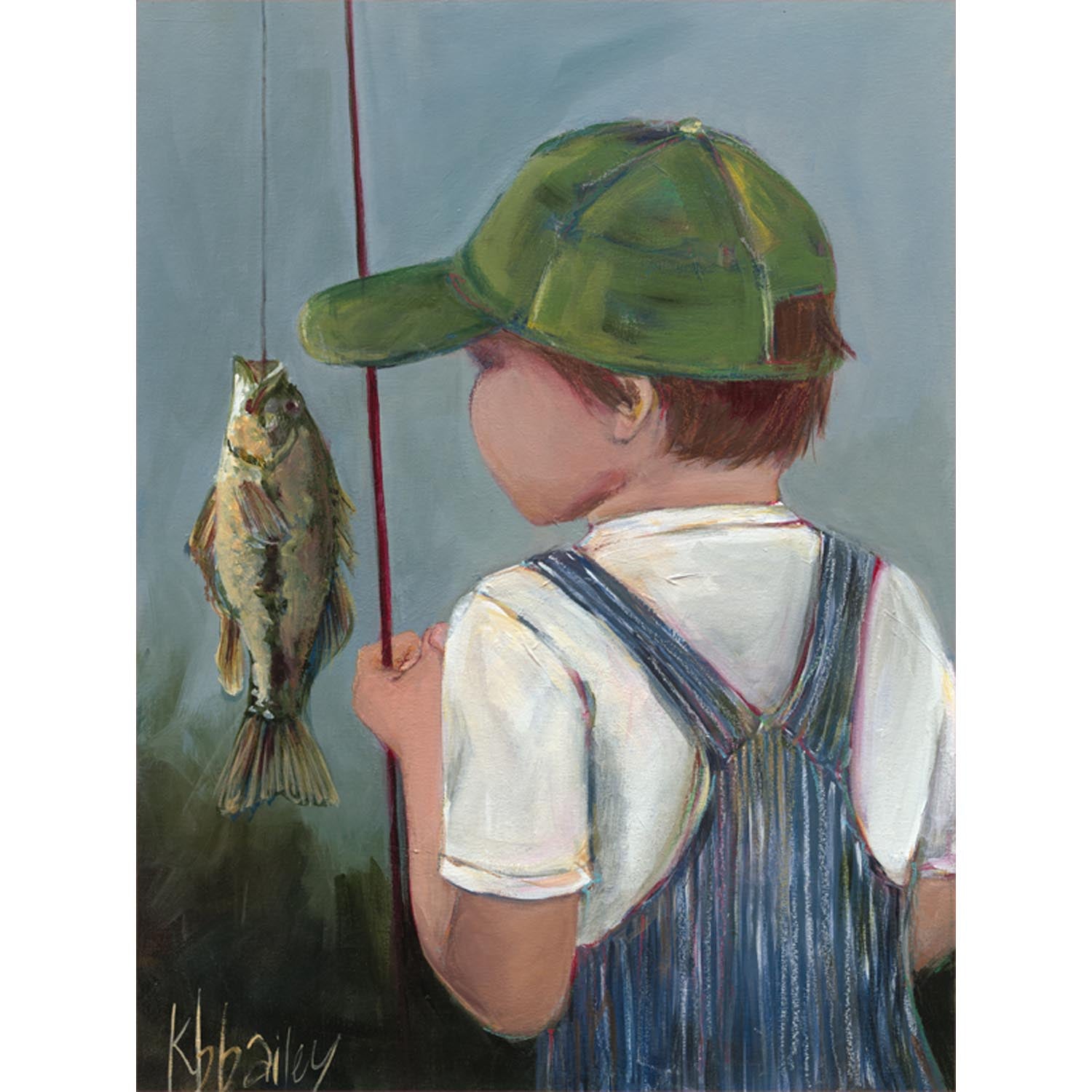 Lil' Fisher Boy Canvas Wall Art - GreenBox Art