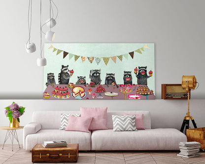 Cupcake Party Canvas Wall Art - GreenBox Art