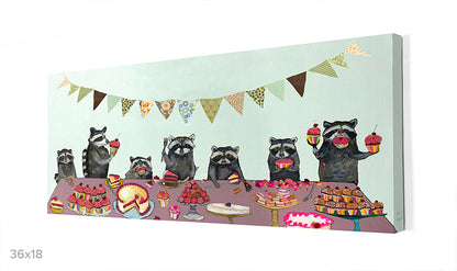 Cupcake Party Canvas Wall Art - GreenBox Art
