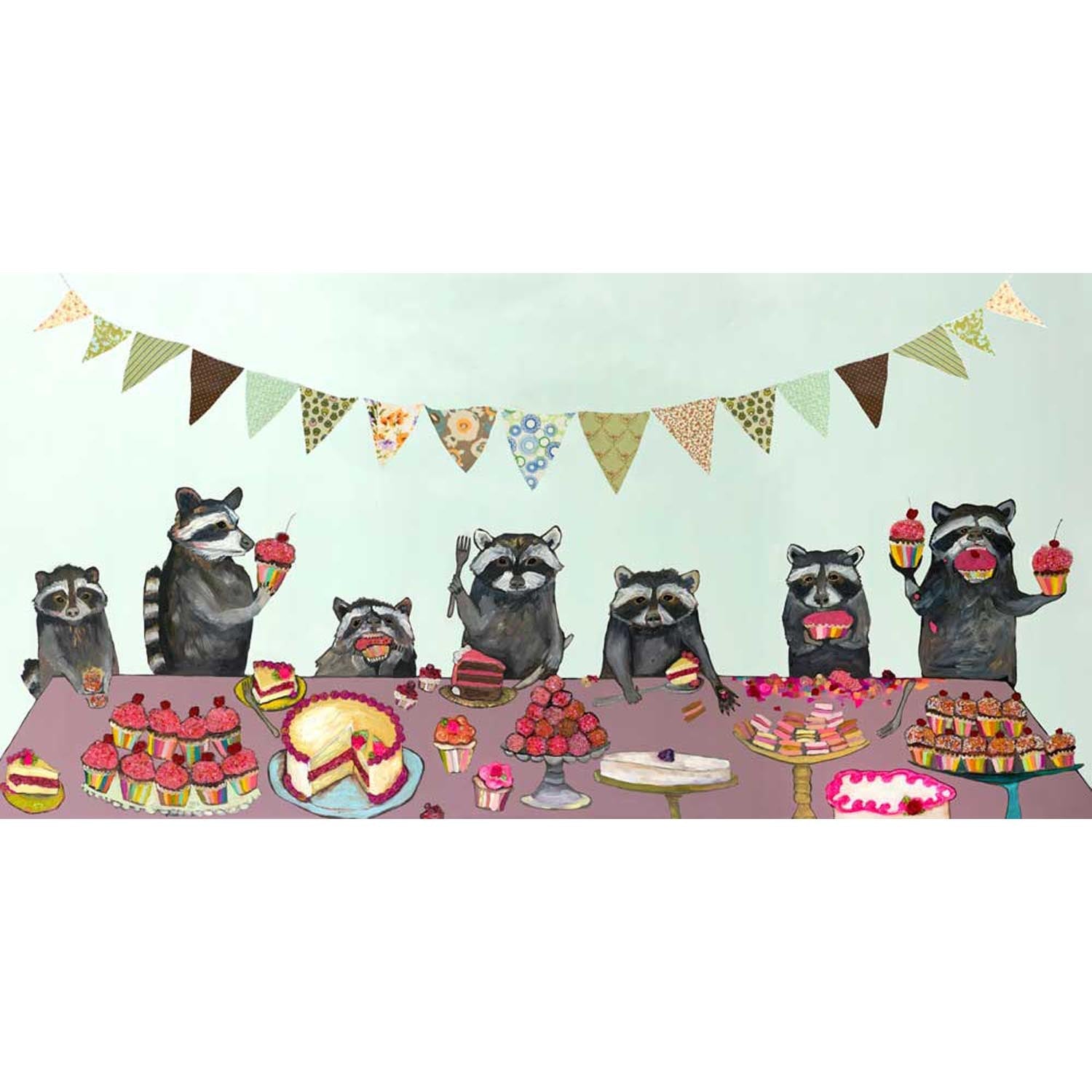 Cupcake Party Canvas Wall Art - GreenBox Art