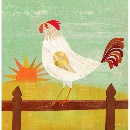 Rise and Shine Rooster Canvas Wall Art