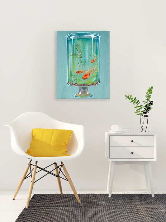 Life Is A Fishbowl Canvas Wall Art