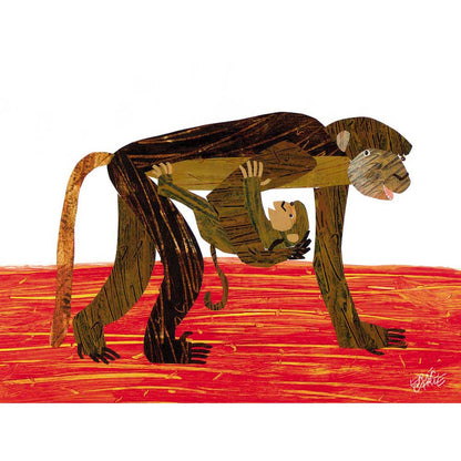 Eric Carle's Monkey Mother Canvas Wall Art