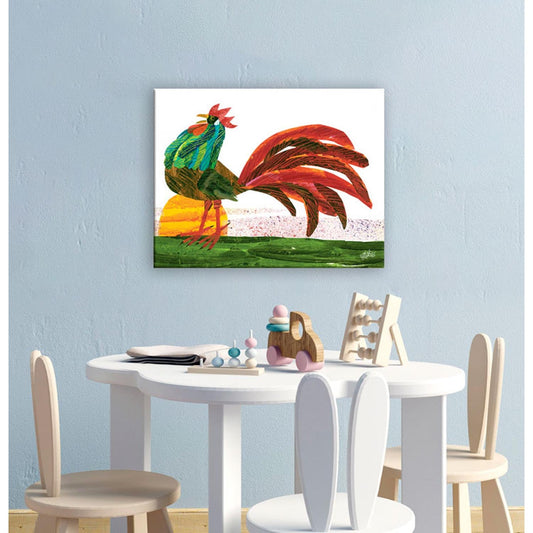 Eric Carle's Rooster Canvas Wall Art