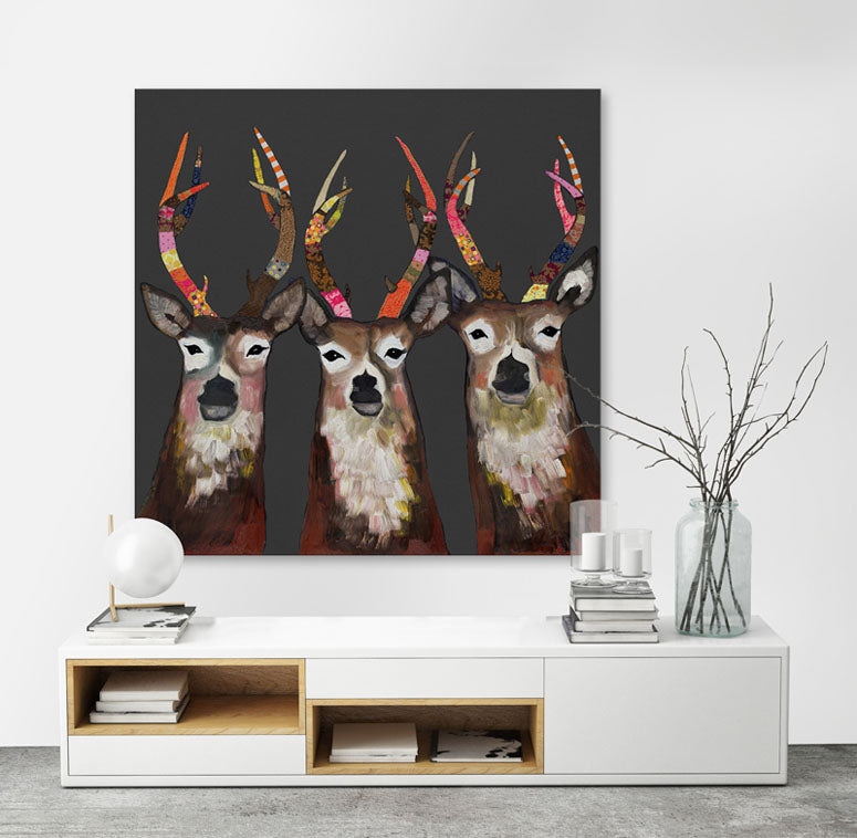 Designer Deer Canvas Wall Art
