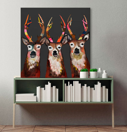 Designer Deer Canvas Wall Art
