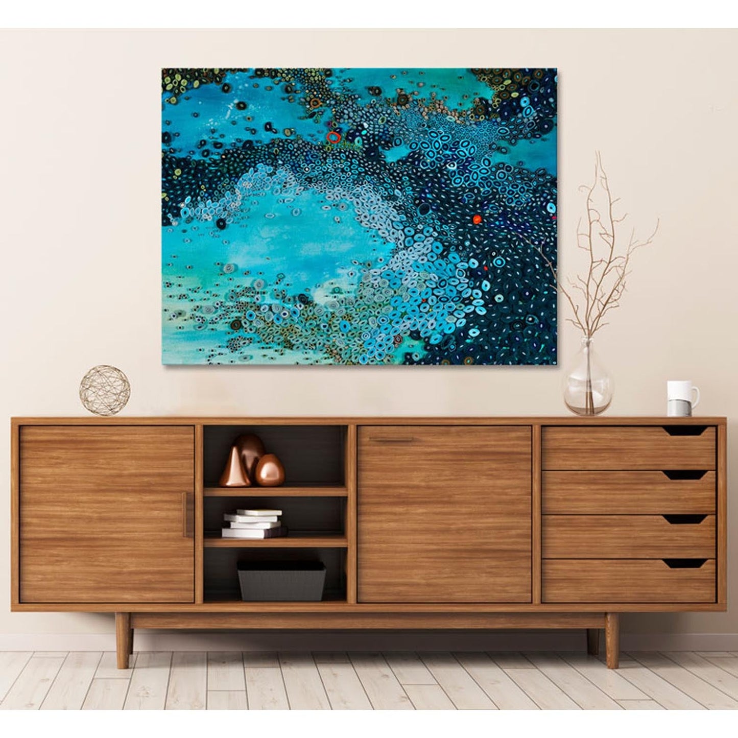 Deep Sea Current Canvas Wall Art - GreenBox Art