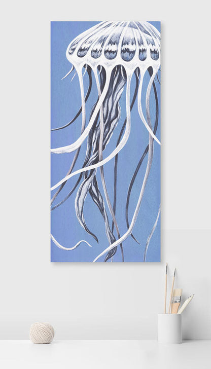 Lavender Jellyfish Canvas Wall Art