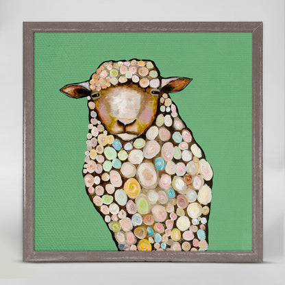 Sheep Mini Framed Canvas - GreenBox Art