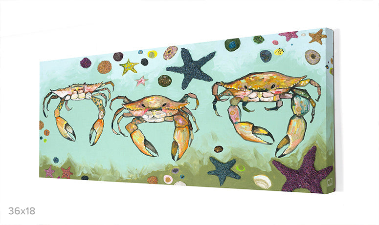 Crabs & Starfish Canvas Wall Art