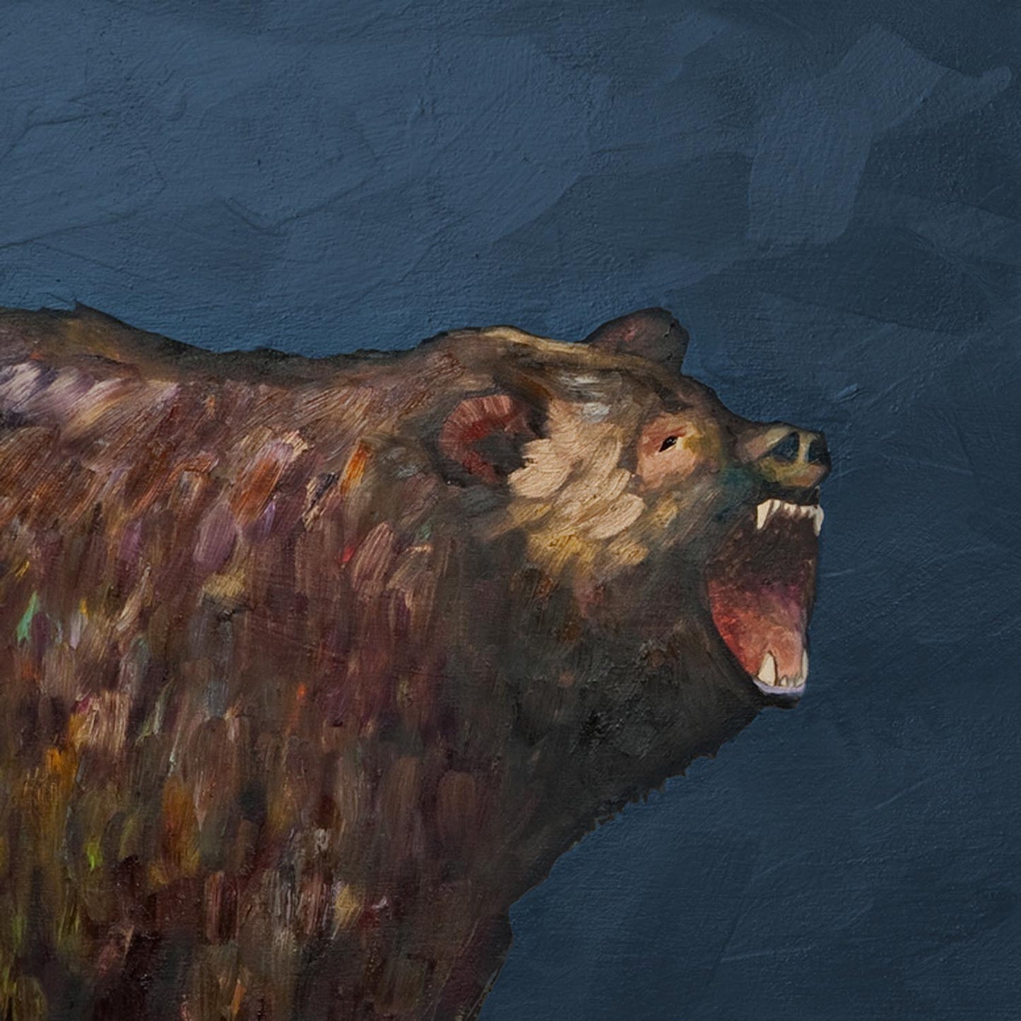 Grizzly Roar Canvas Wall Art