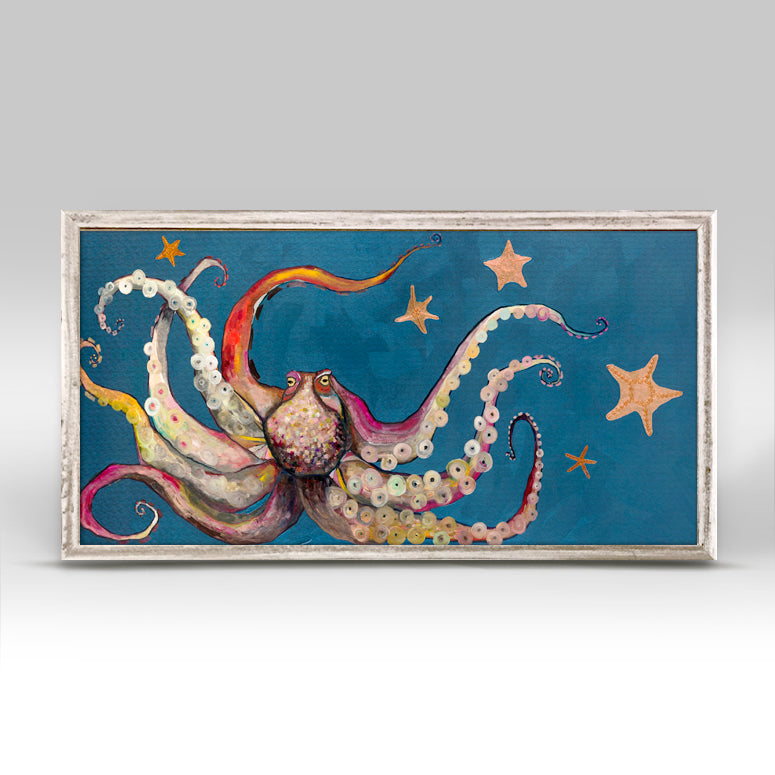 Octopus and Starfish Mini Framed Canvas