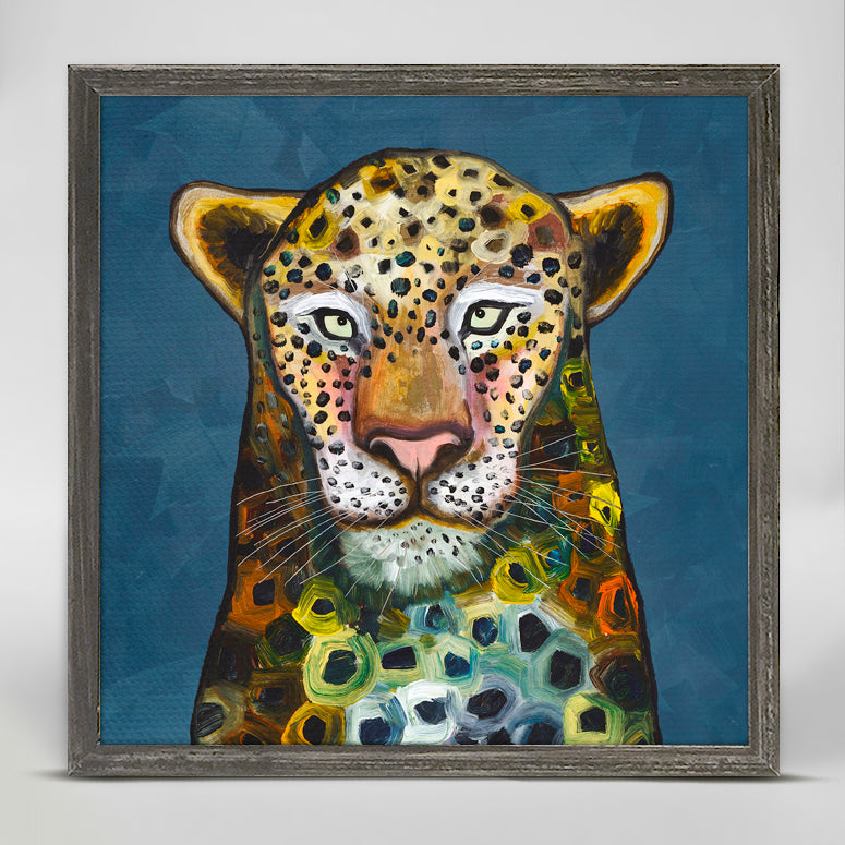 Wild Leopard Mini Framed Canvas