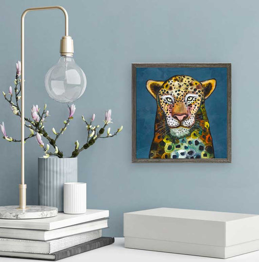 Wild Leopard Mini Framed Canvas - GreenBox Art