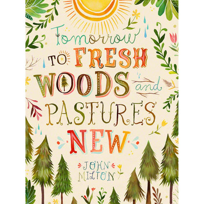 Fresh Woods and Pastures Canvas Wall Art